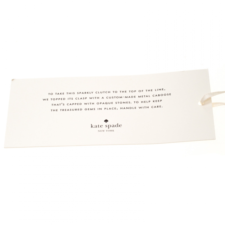 Pre Owned Kate Spade All Abroad Emanuelle Glitter Clutch 