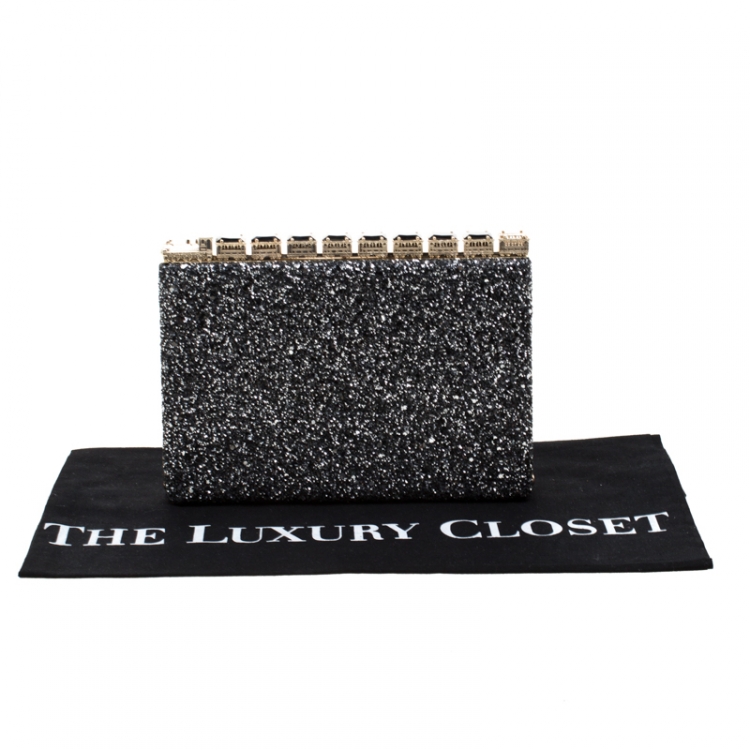 Pre Owned Kate Spade All Abroad Emanuelle Glitter Clutch 