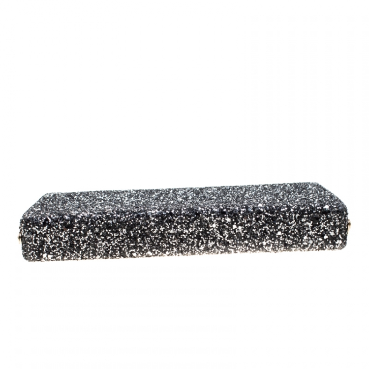 Pre Owned Kate Spade All Abroad Emanuelle Glitter Clutch 