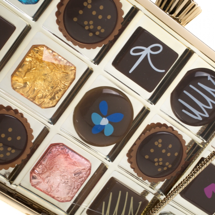مملوكة مسبقًا Kate Spade  Acrylic Plastic Chocolate Clutch