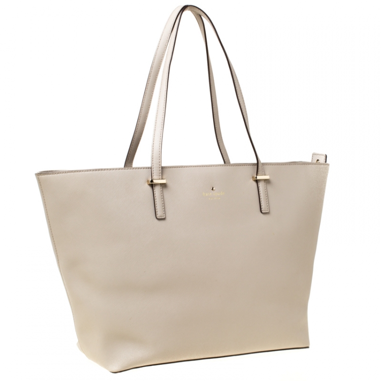 Pre Owned Kate Spade Grey Leather Harmony Tote