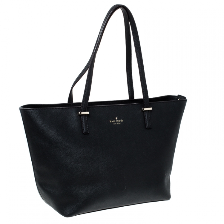 Pre Owned Kate Spade Black Leather Harmony Tote 