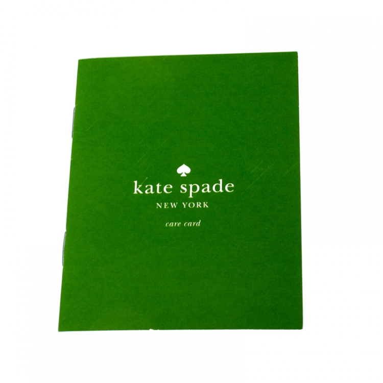 مملوكة مسبقًا Kate Spade White/Blue Canvas and Leather Wellesley Hyacinth Leaves Harmony Tote