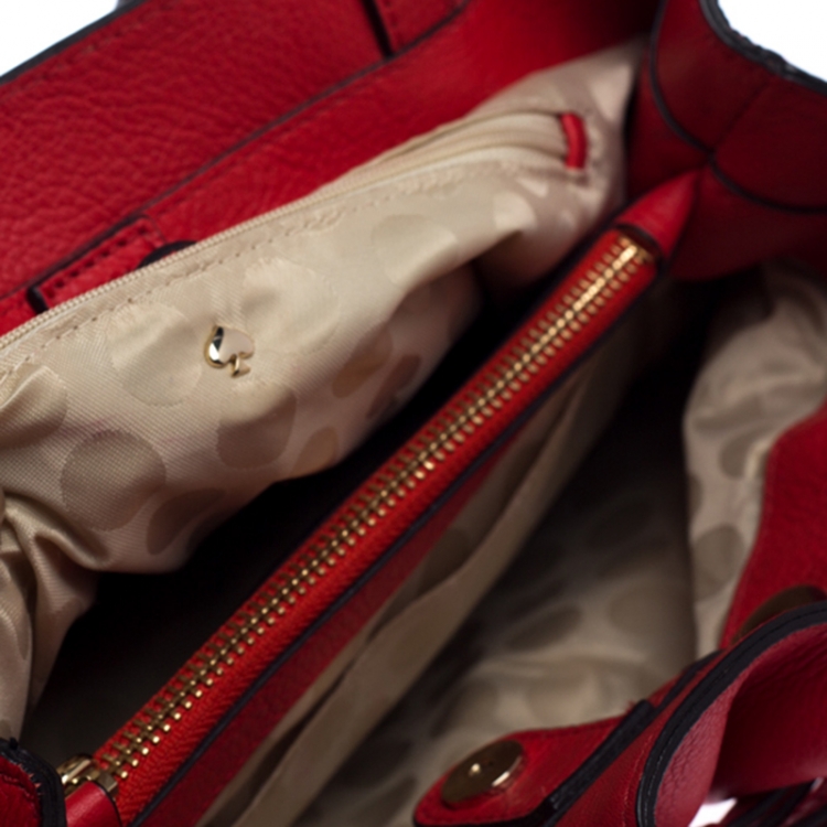 Pre Owned  Kate Spade Red Leather Shoulder Bag