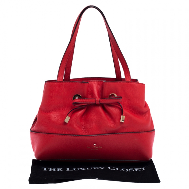 Pre Owned  Kate Spade Red Leather Shoulder Bag