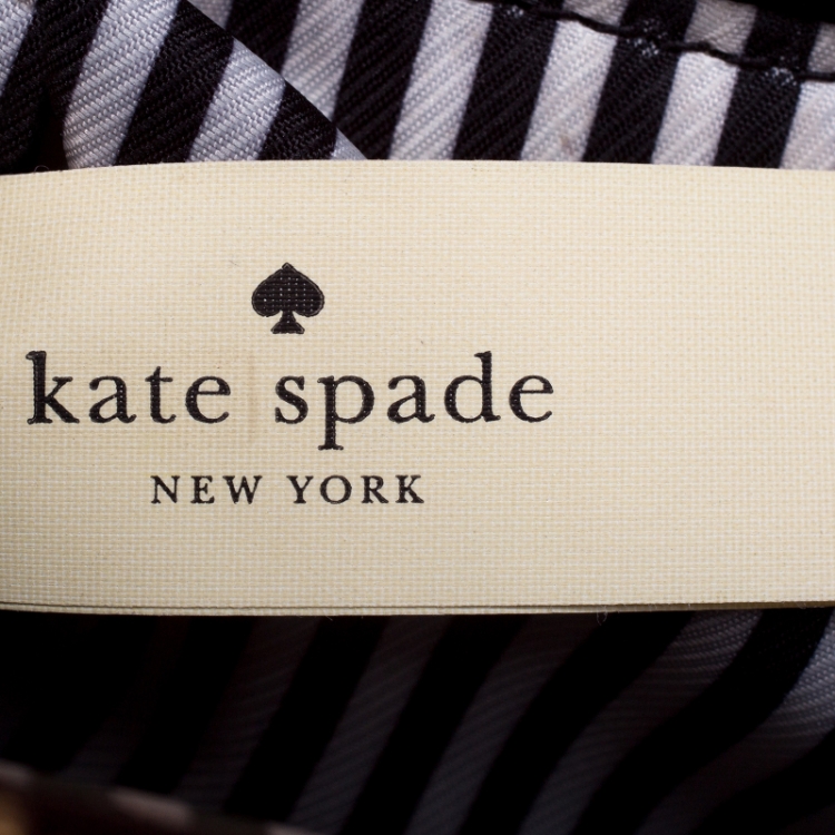 Pre Owned Kate Spade Tricolor Canvas Leather Cameron Street Candace Satchel