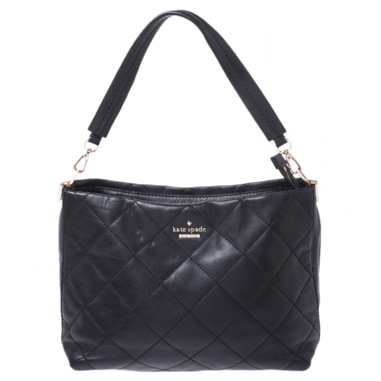 Kate Spade Black Quilted Leather New York Emerson Lane Small Ryley Shoulder  Bag Kate Spade | TLC
