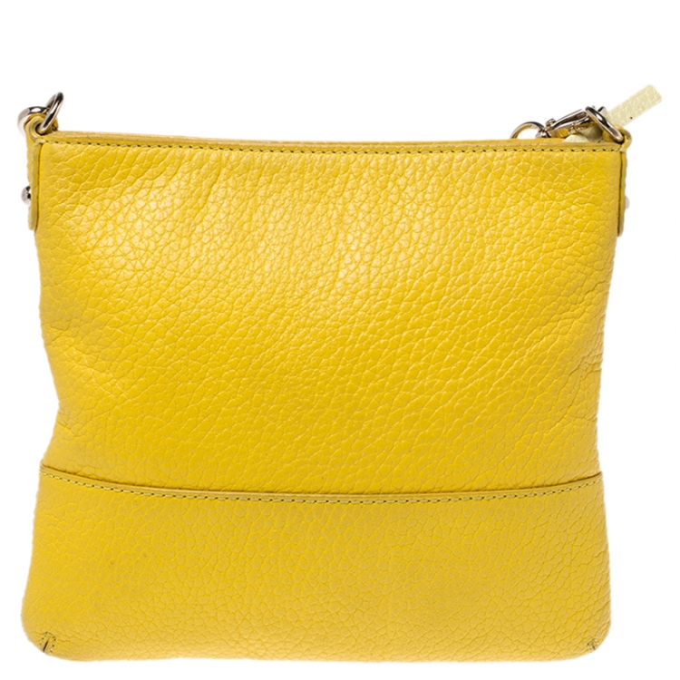 Pre Owned Kate Spade Yellow Leather Crossbody Bag