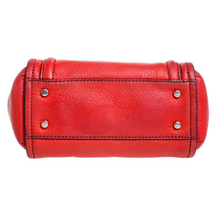 Pre Owned Kate Spade Red Leather Shoulder Bag