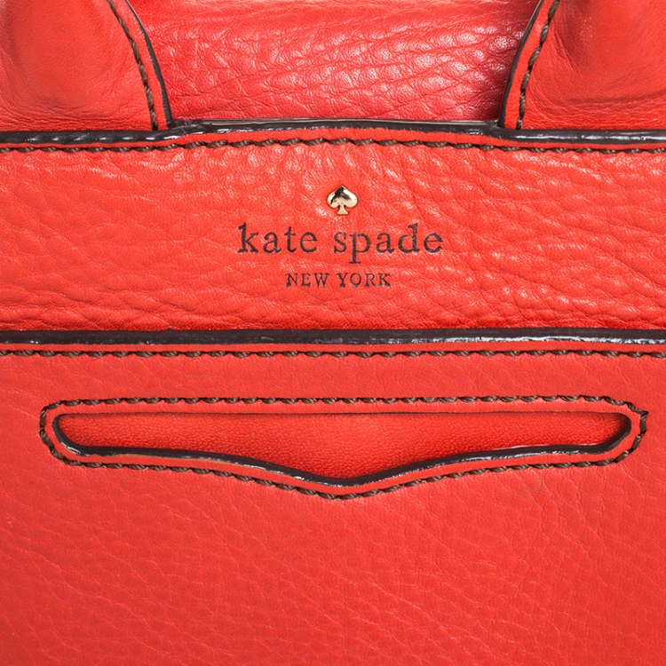 Pre Owned Kate Spade Red Leather Shoulder Bag