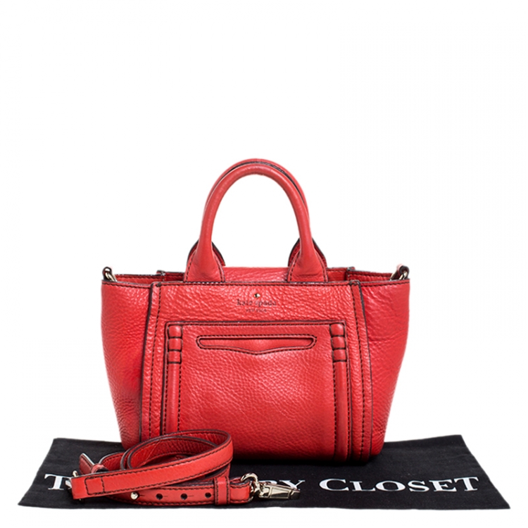 Pre Owned Kate Spade Red Leather Shoulder Bag