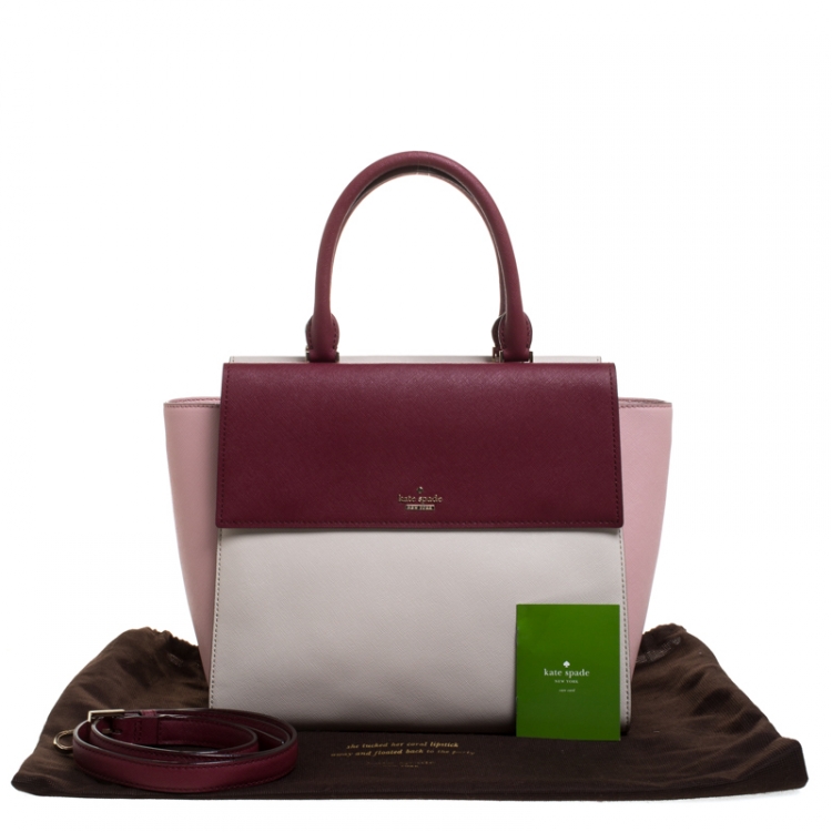 Pre Owned Kate Spade Multicolor Leather Flap Satchel