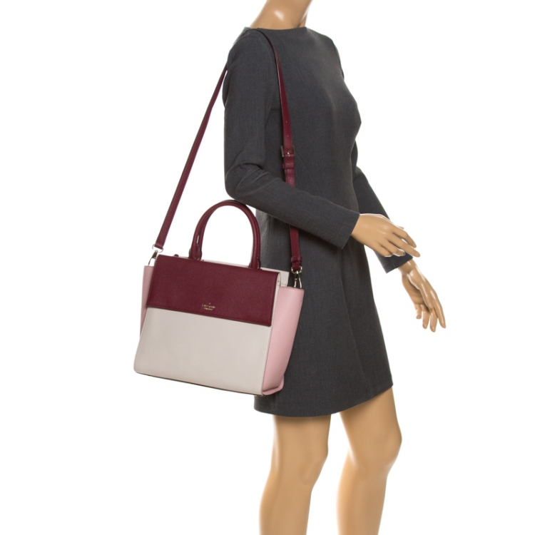 Pre Owned Kate Spade Multicolor Leather Flap Satchel