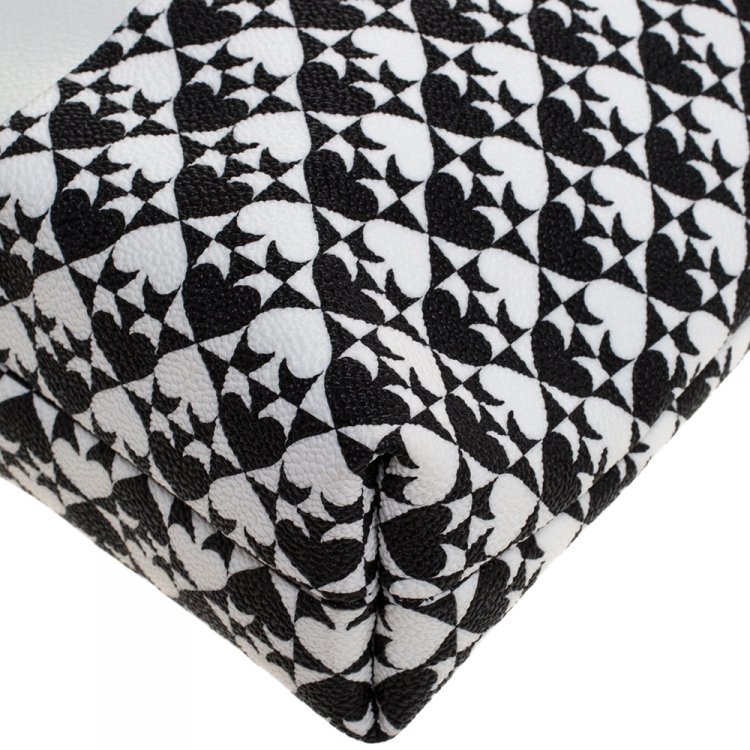 مملوكة مسبقًا Kate Spade Black/White Coated Canvas Crossbody Bag