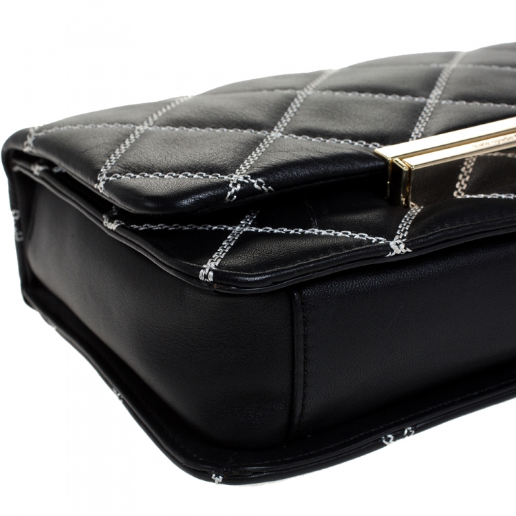 مملوكة مسبقًا Kate Spade Black Quilted Leather Make It Mine Shoulder Bag