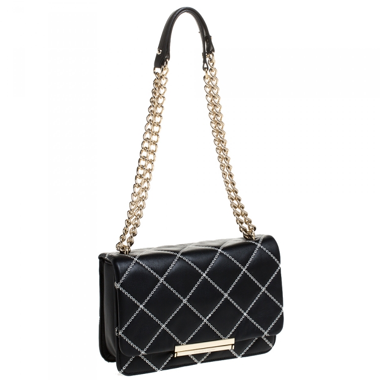مملوكة مسبقًا Kate Spade Black Quilted Leather Make It Mine Shoulder Bag