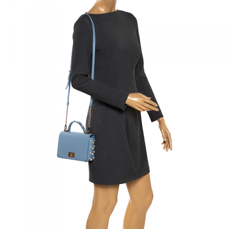 Kate Spade Light Blue Leather Pearl Embellished Maisie Serrano Crossboby Bag  Kate Spade | TLC