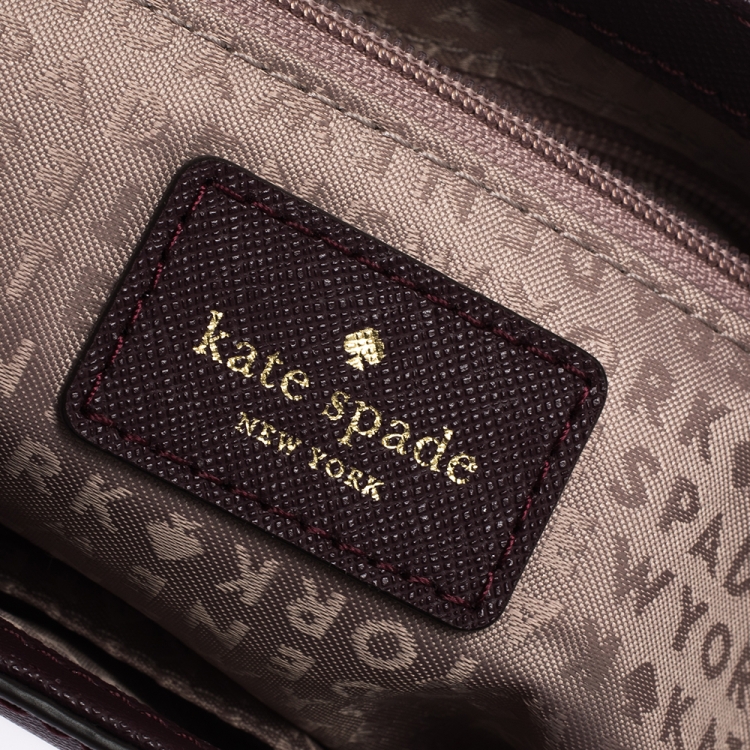 Pre Owned Kate Spade Plump Leather,Suede and Calfhair Laurel Way Greer Shoulder Bag
