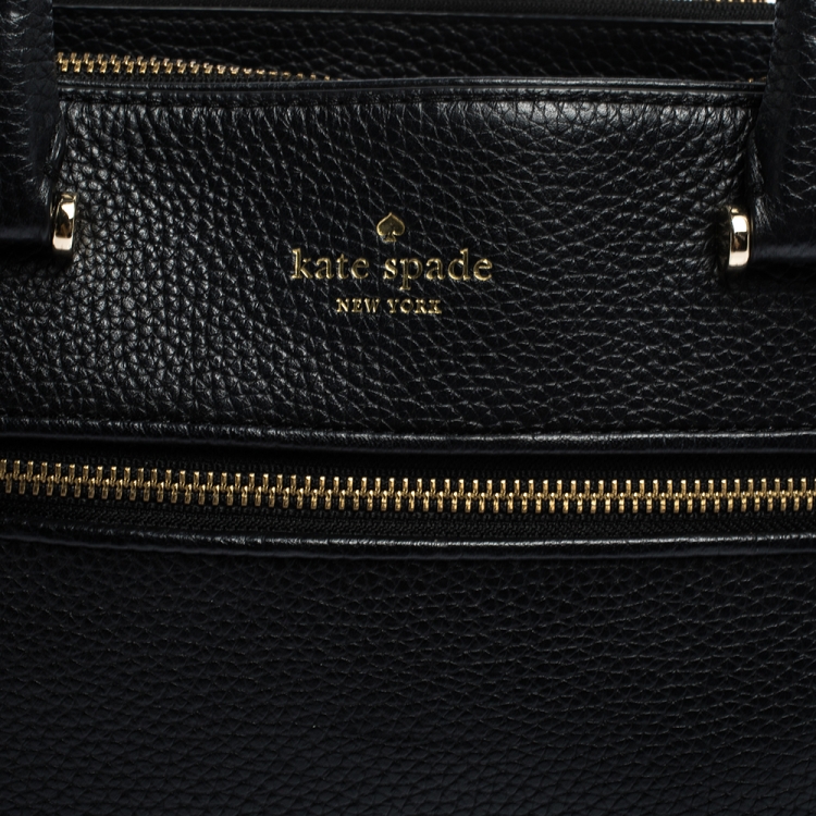 Pre Owned Kate Spade Black Leather Kalen Chester Street Satchel