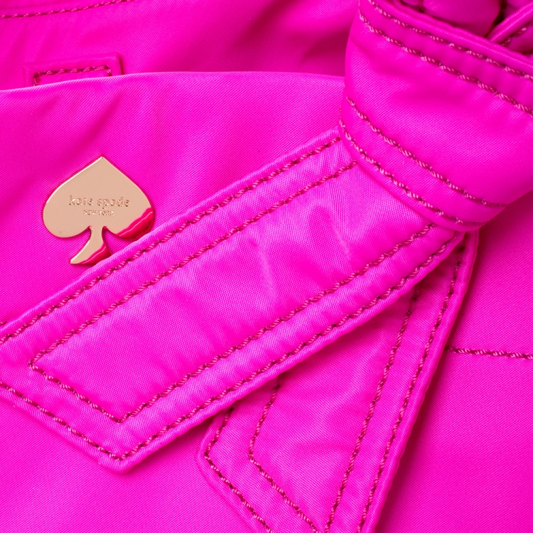 مملوكة مسبقًا Kate Spade Fuchsia Nylon Flatiron Hana Tote