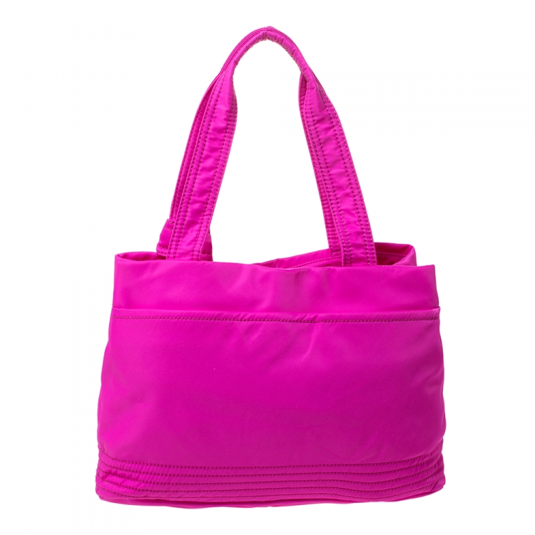 مملوكة مسبقًا Kate Spade Fuchsia Nylon Flatiron Hana Tote