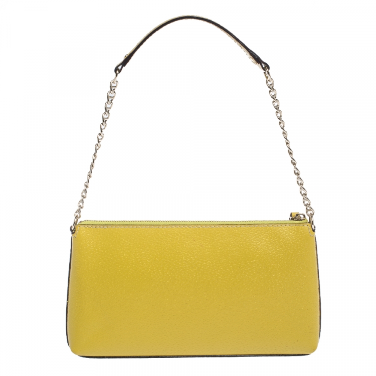 مملوكة مسبقًا Kate Spade Yellow Leather Wellesley Shoulder Bag