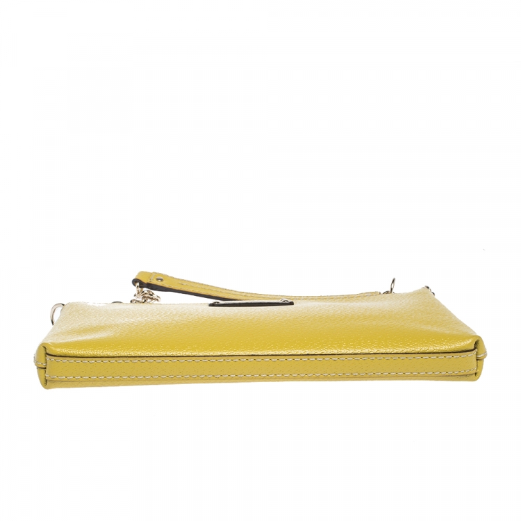 مملوكة مسبقًا Kate Spade Yellow Leather Wellesley Shoulder Bag