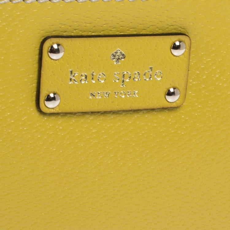 مملوكة مسبقًا Kate Spade Yellow Leather Wellesley Shoulder Bag