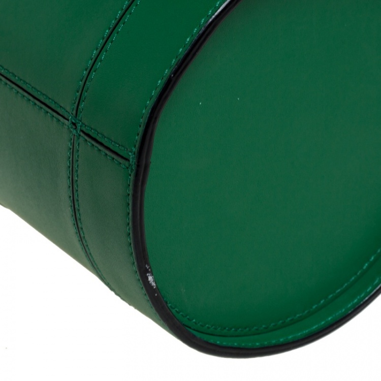 Pre Owned Kate Spade Green Leather Watering Can Bag