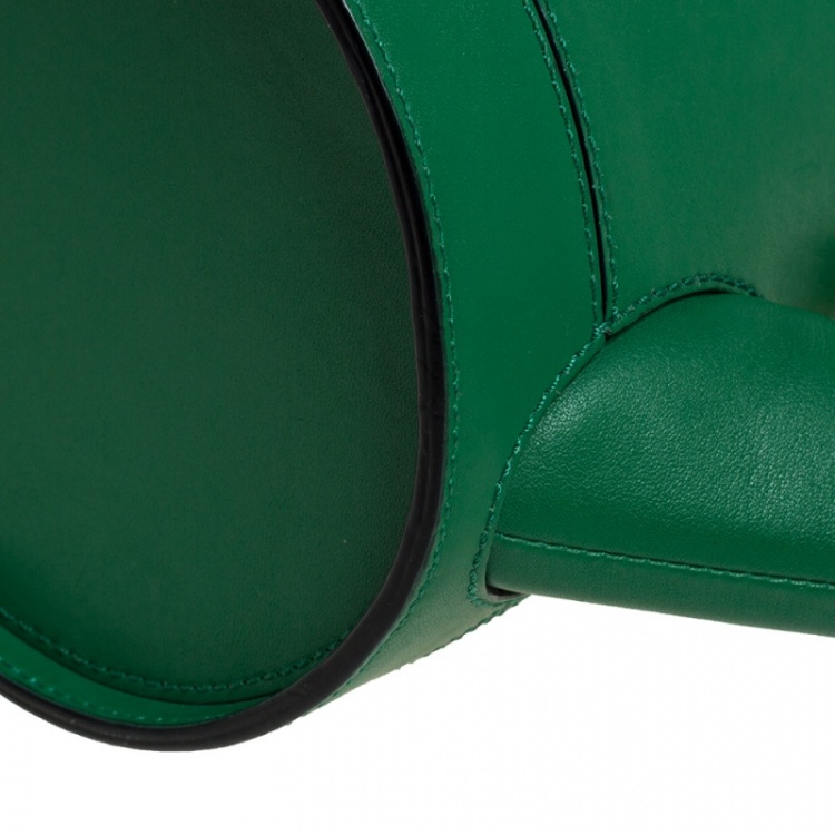 Pre Owned Kate Spade Green Leather Watering Can Bag