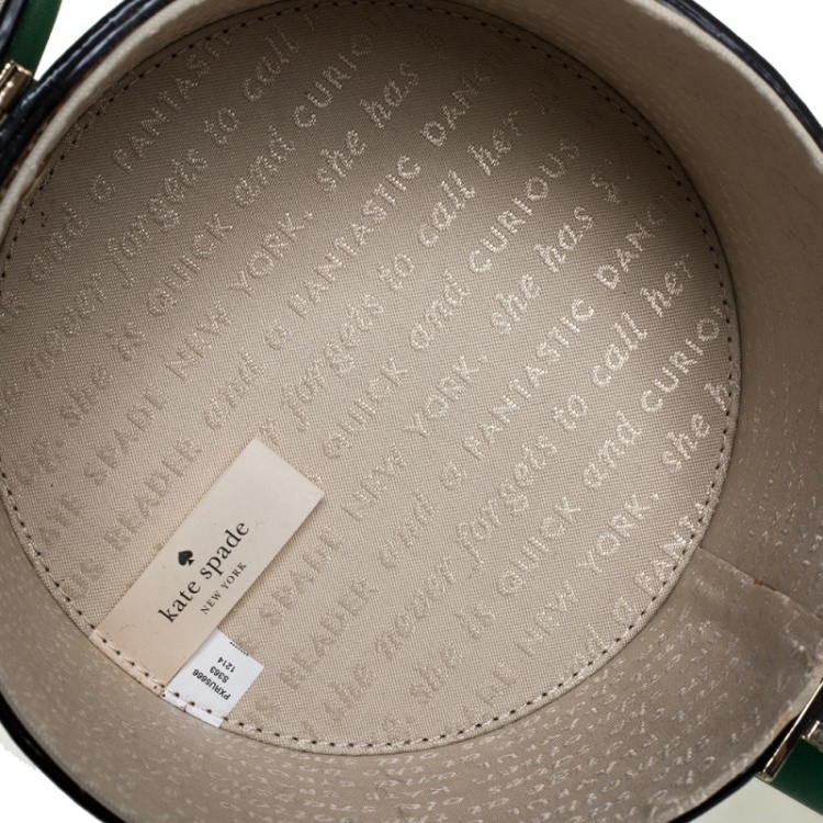 Pre Owned Kate Spade Green Leather Watering Can Bag