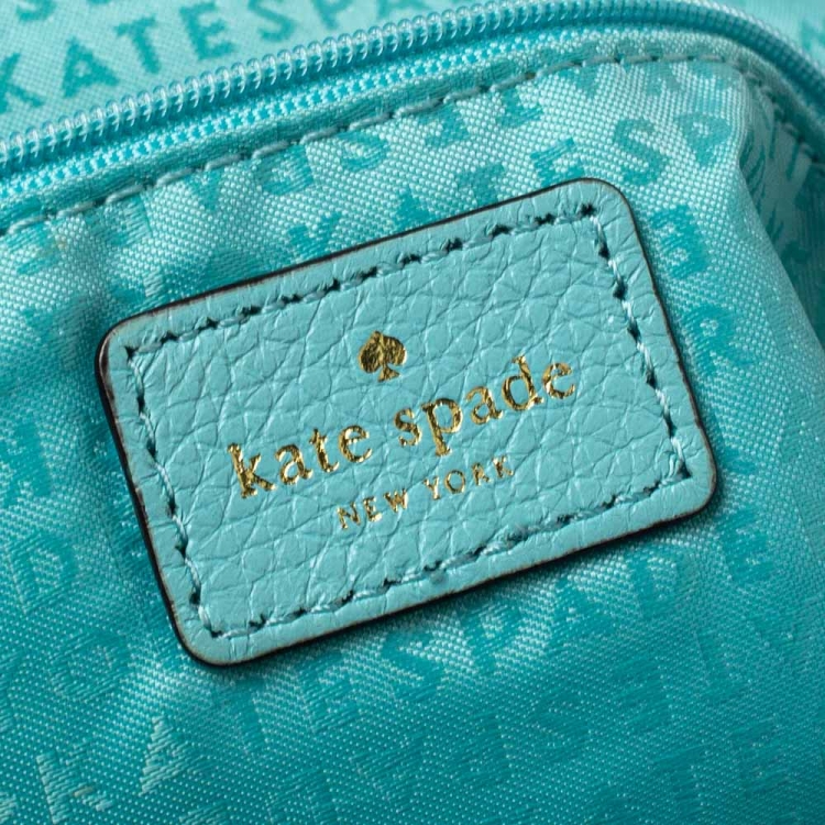Pre Owned Kate Spade Light Blue Quilted Leather Astor Court Cynthia Shoulder Bag