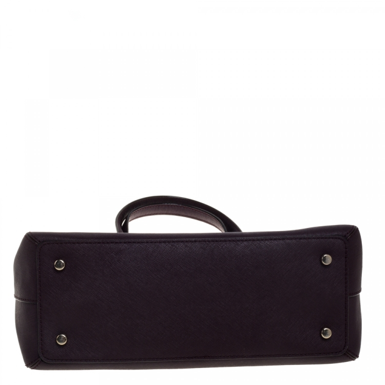 Pre Owned Kate Spade Burgundy Leather Dome Satchel 