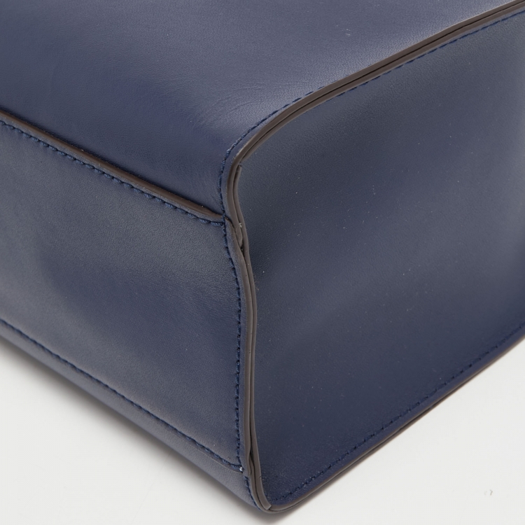 مملوكة مسبقًا Kate Spade Navy Blue Leather Anissa Putnam Drive Tote