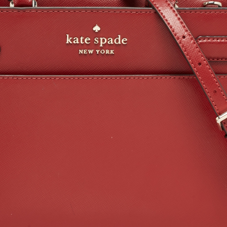 مملوكة مسبقًا Kate Spade Red Saffiano Leather Medium Staci Satchel