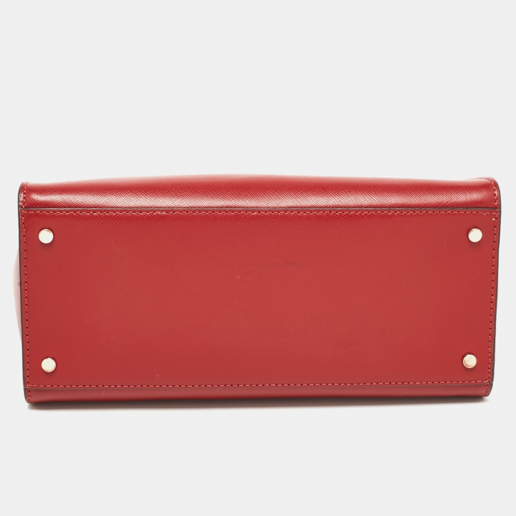 مملوكة مسبقًا Kate Spade Red Saffiano Leather Medium Staci Satchel