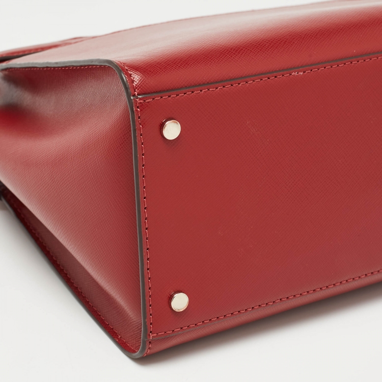 مملوكة مسبقًا Kate Spade Red Saffiano Leather Medium Staci Satchel