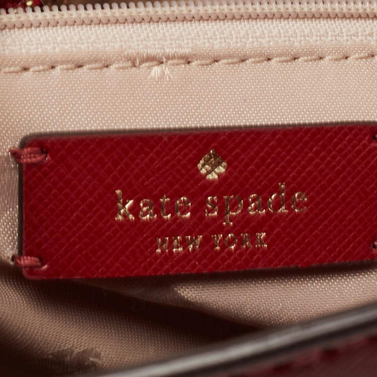 مملوكة مسبقًا Kate Spade Red Saffiano Leather Medium Staci Satchel