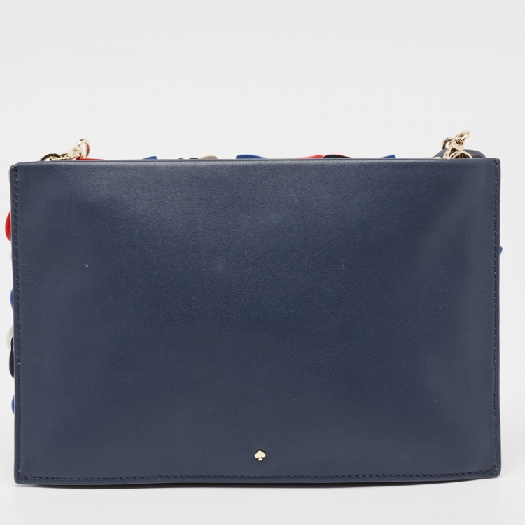 Pre Owned Kate Spade Multicolor Leather New York Daisy Lane Sima Chain Clutch