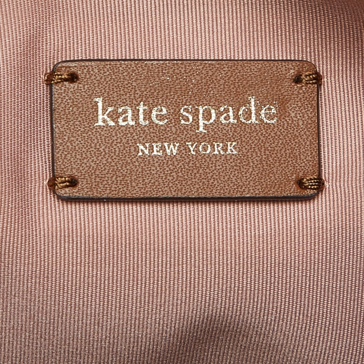 Pre Owned Kate Spade Multicolor Canvas and Leather Shopper Tote