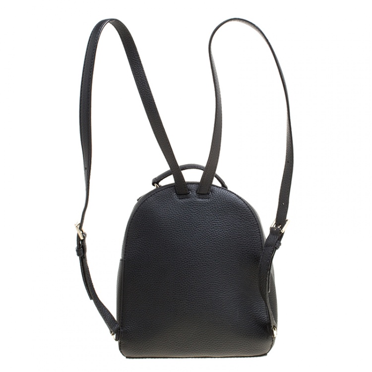 Pre Owned Kate Spade Black Leather Jackson Backpack