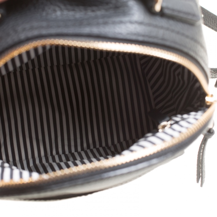 Pre Owned Kate Spade Black Leather Jackson Backpack