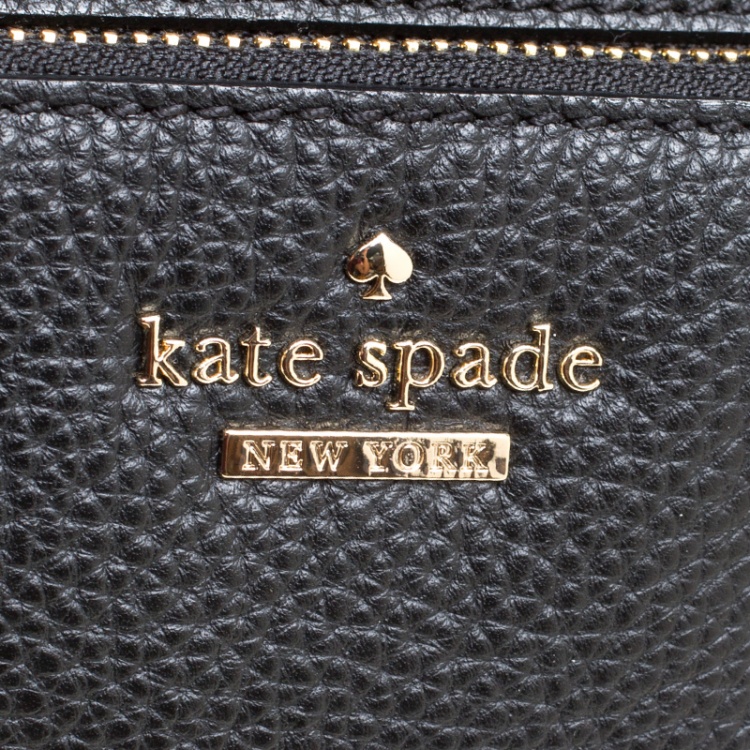 Pre Owned Kate Spade Black Leather Jackson Backpack