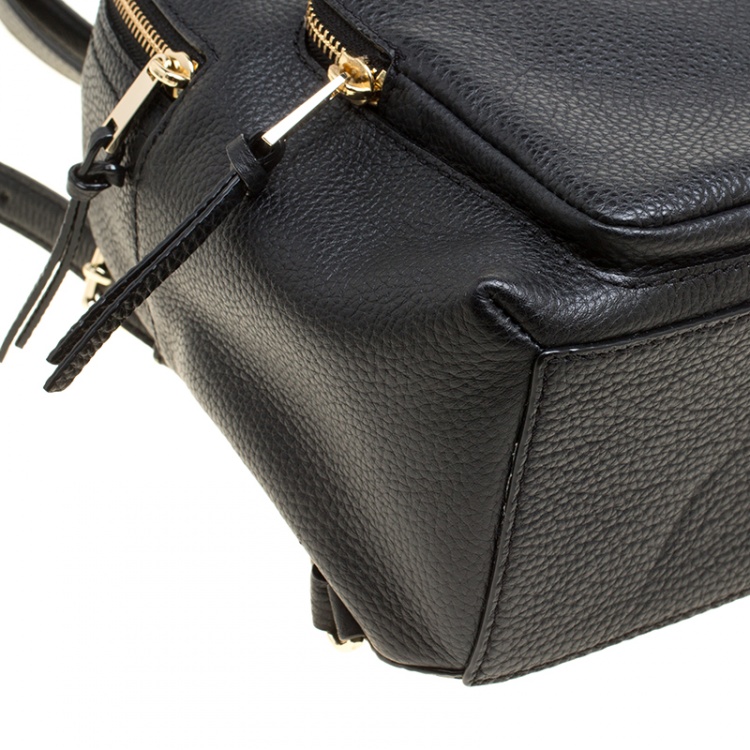 Pre Owned Kate Spade Black Leather Jackson Backpack