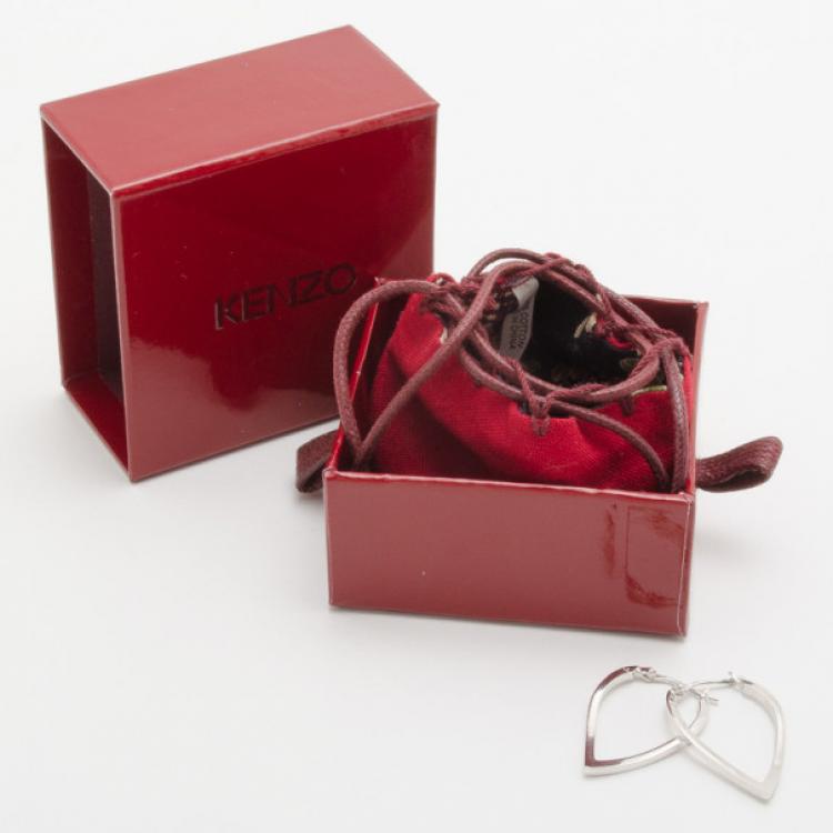 Pre Owned KENZO Aoba Silver Earrings