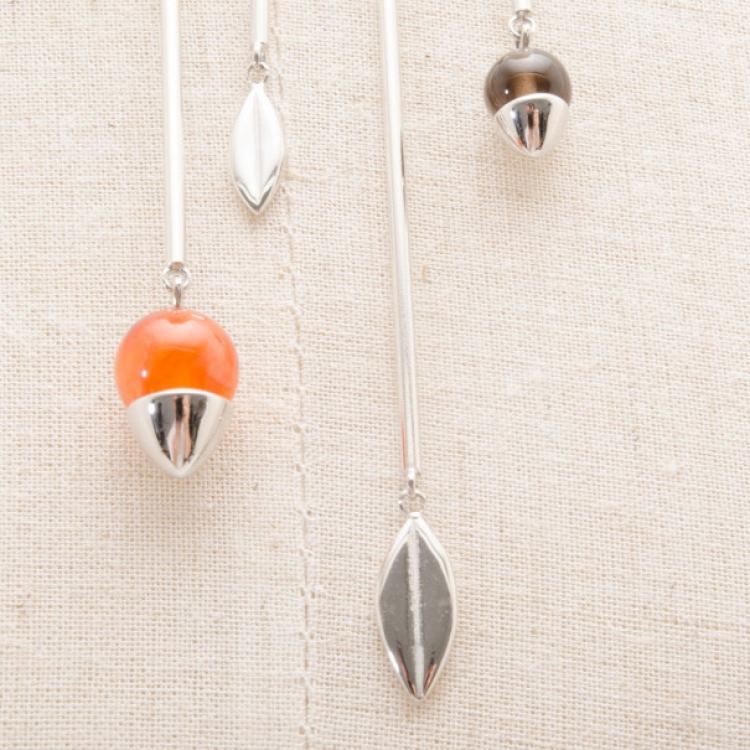 Pre Owned KENZO Silver Bib Necklace