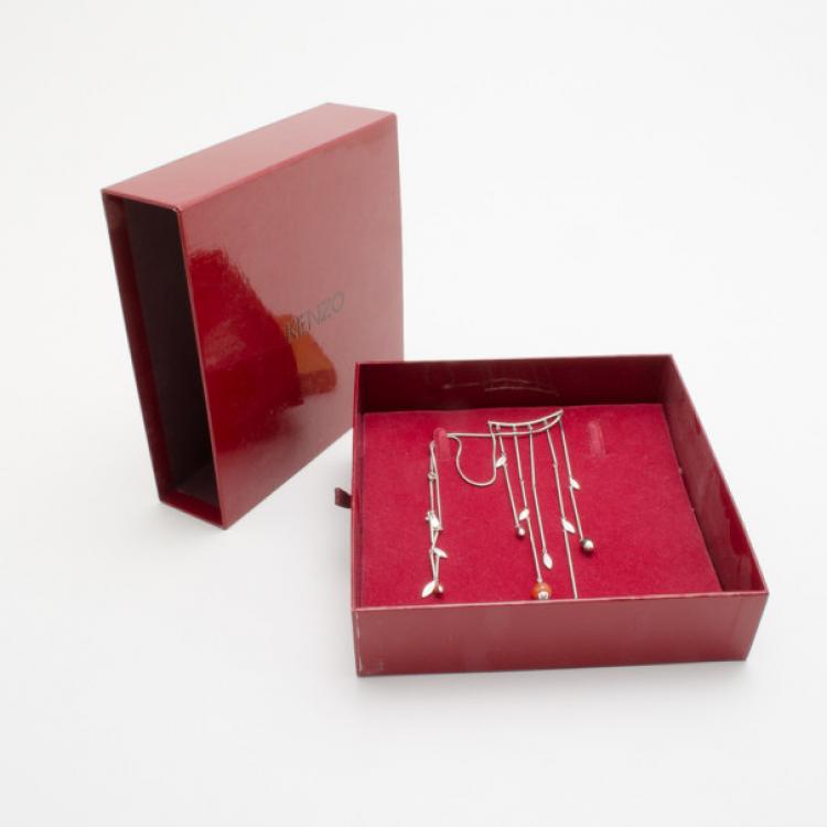 Pre Owned KENZO Silver Bib Necklace