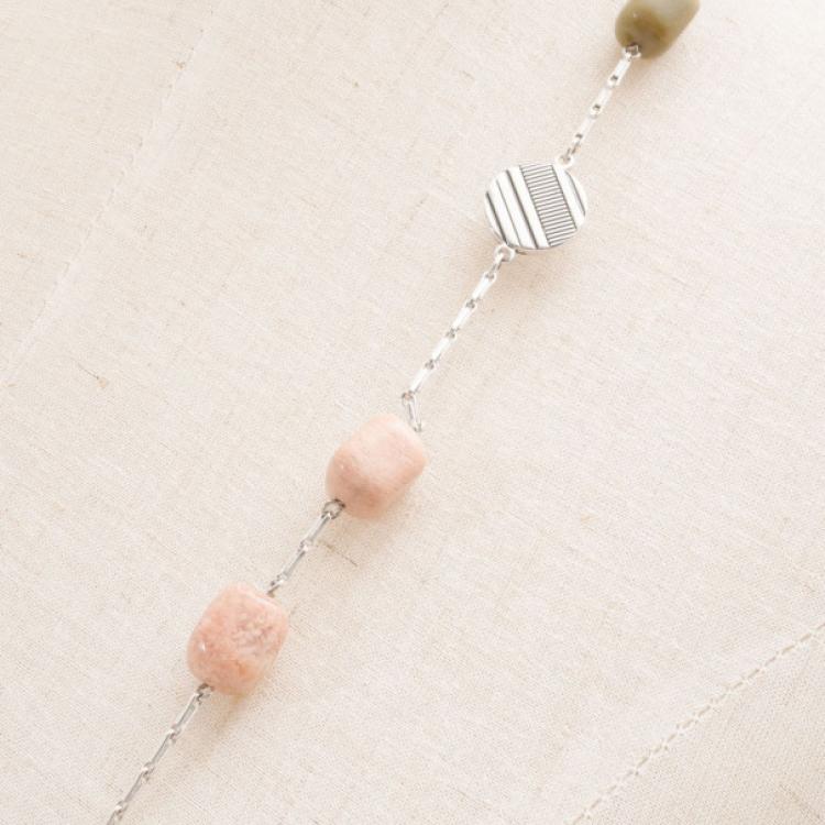 Pre Owned KENZO 120 CM Silver Beads Necklace