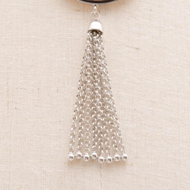مملوكة مسبقًا KENZO MOP Silver Necklace