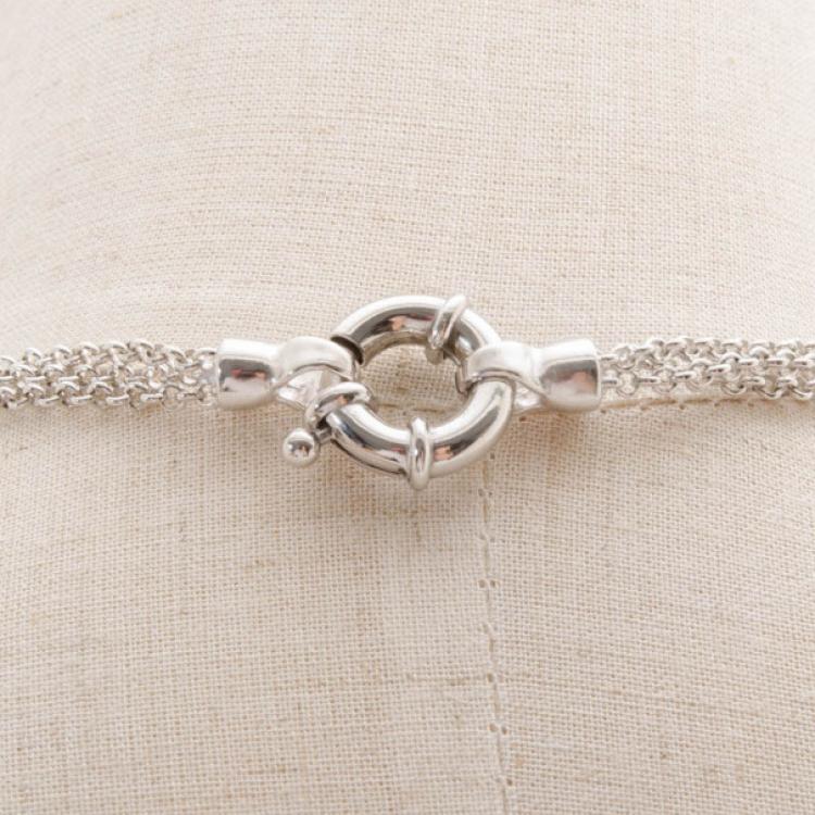 مملوكة مسبقًا KENZO MOP Silver Necklace